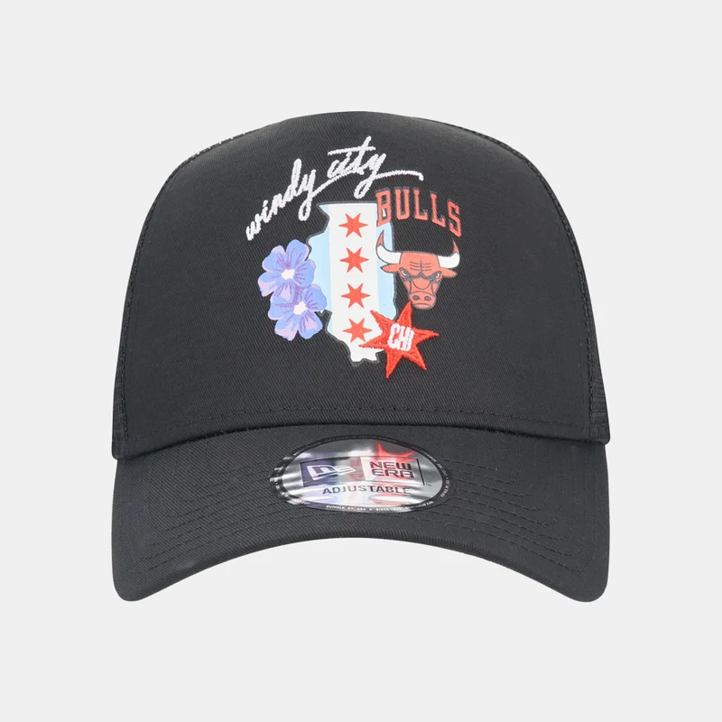 NEW ERA Men's NBA Chicago Bulls Logo Trucker Cap