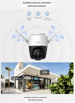 Cruiser 1080P Wi-Fi Smart Home Outdoor Security Camera Color Night Vision 360 Degree IP66 Dust And Water Protection ,Built-in Spotlight And Siren, Two-way Talk, AI Cloud/SD Card Storage (4MP) - pzsku/Z769B041638A19B7158B5Z/45/_/1692219022/9722e85b-31d0-499a-97b7-f734836de9be