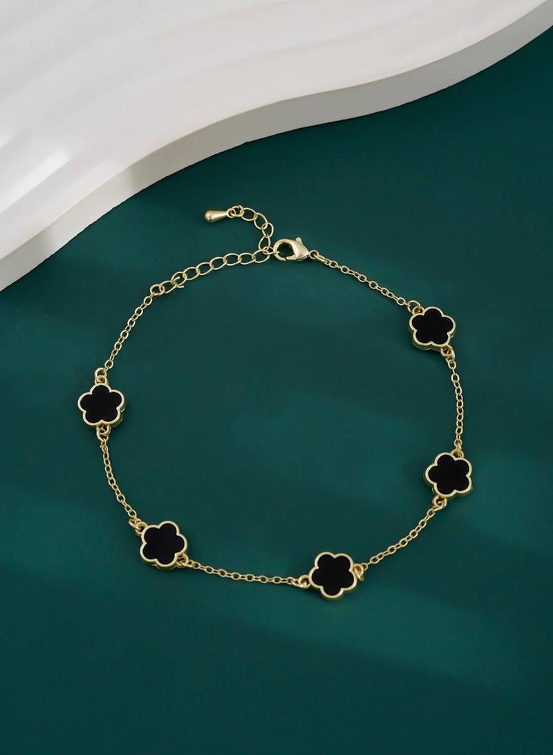 JewelryPalace Stainless Steel 18k Gold Plated Anklet - Image 3