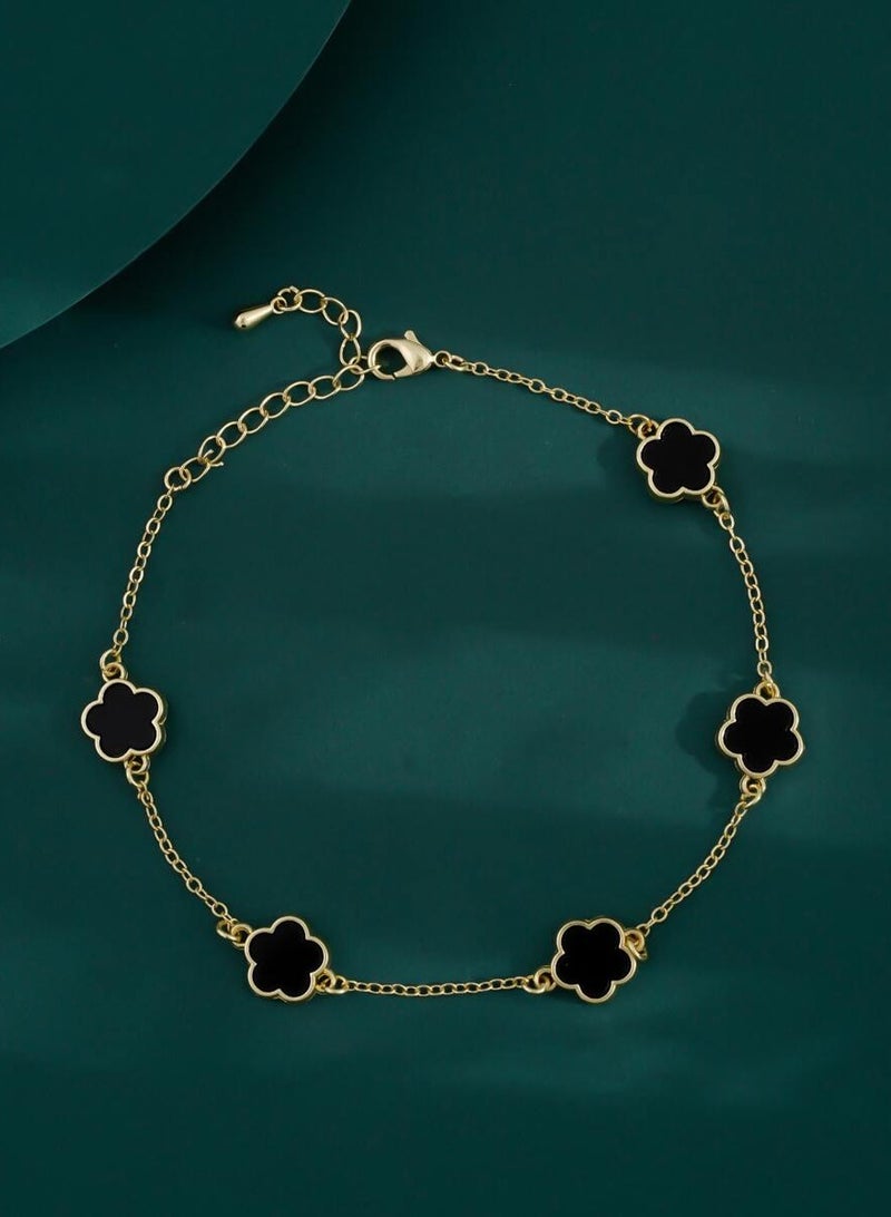 JewelryPalace Stainless Steel 18k Gold Plated Anklet - Image 2