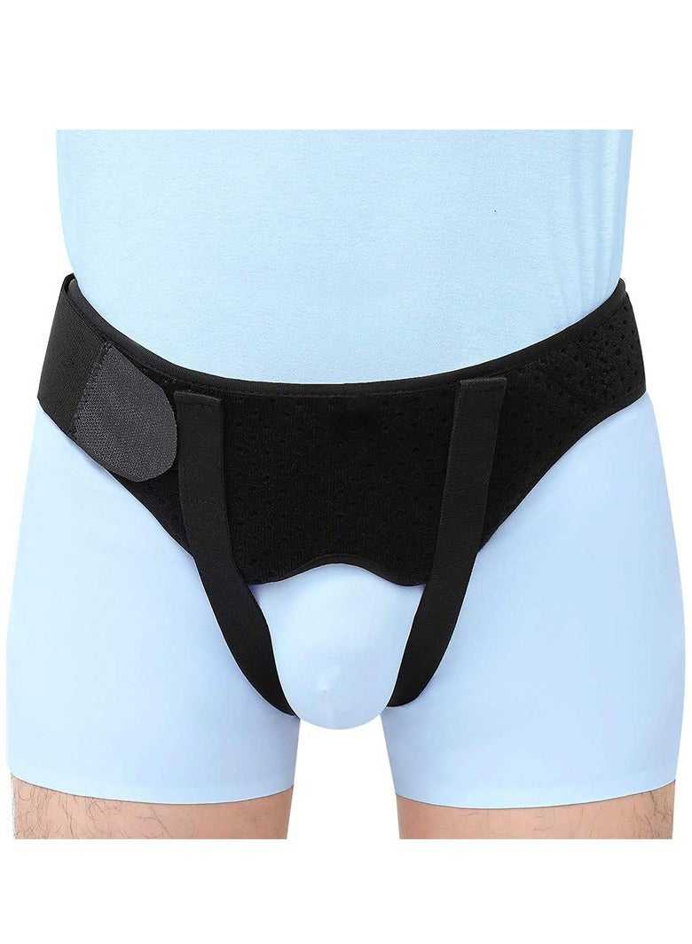 GUDOO Hernia Belt Hernia Support For Single Double Inguinal Sports Hernia 2 Removable Compression Pads Adjustable Groin Straps  - Image 1