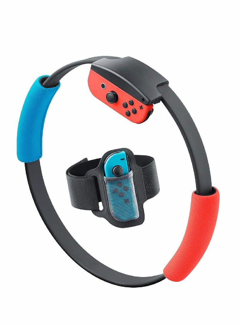 Excefore Switch Ring Leg Belt Grip Yoga Rally Exercise Ring Leggings Set, Controller Gaming Accessories Adjustable Elastic Band - Image 1