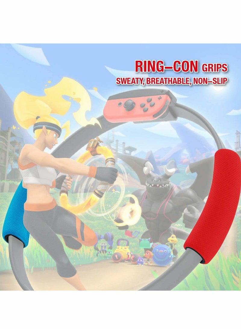 Excefore Switch Ring Leg Belt Grip Yoga Rally Exercise Ring Leggings Set, Controller Gaming Accessories Adjustable Elastic Band - Image 5