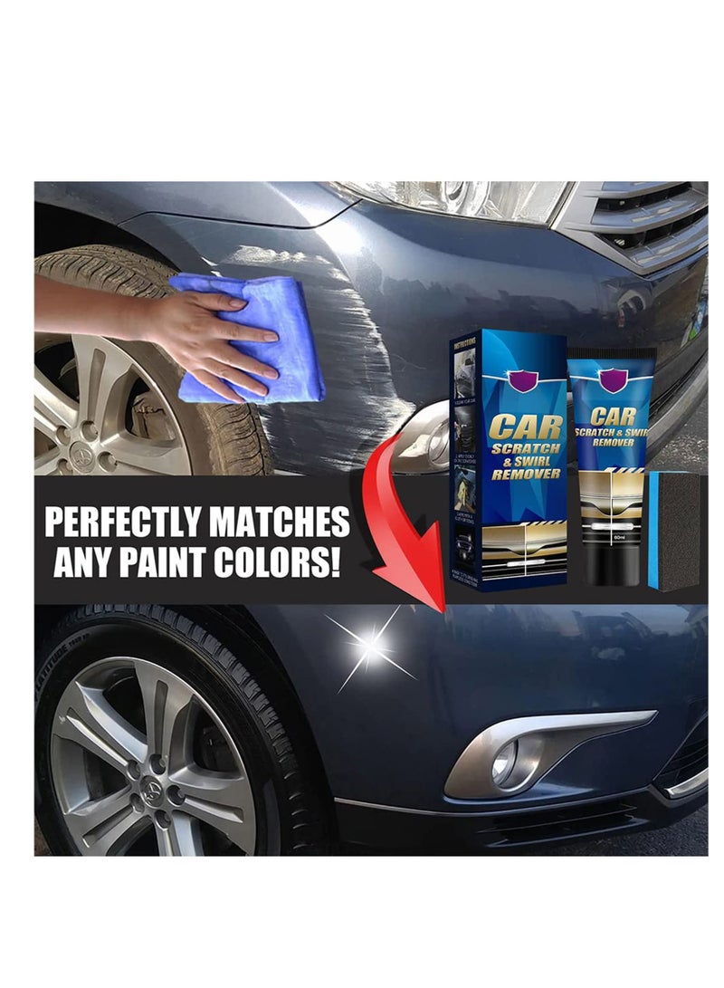 SYOSI Car Scratch Remover, Premium Car Scratch Remover Kit, Scratch Remover for Vehicles, Scratch Removal, Car Scratch Swirl Remover, Car Scratch Remover for Deep Scratches, Active Decomposition Scrub - Image 3