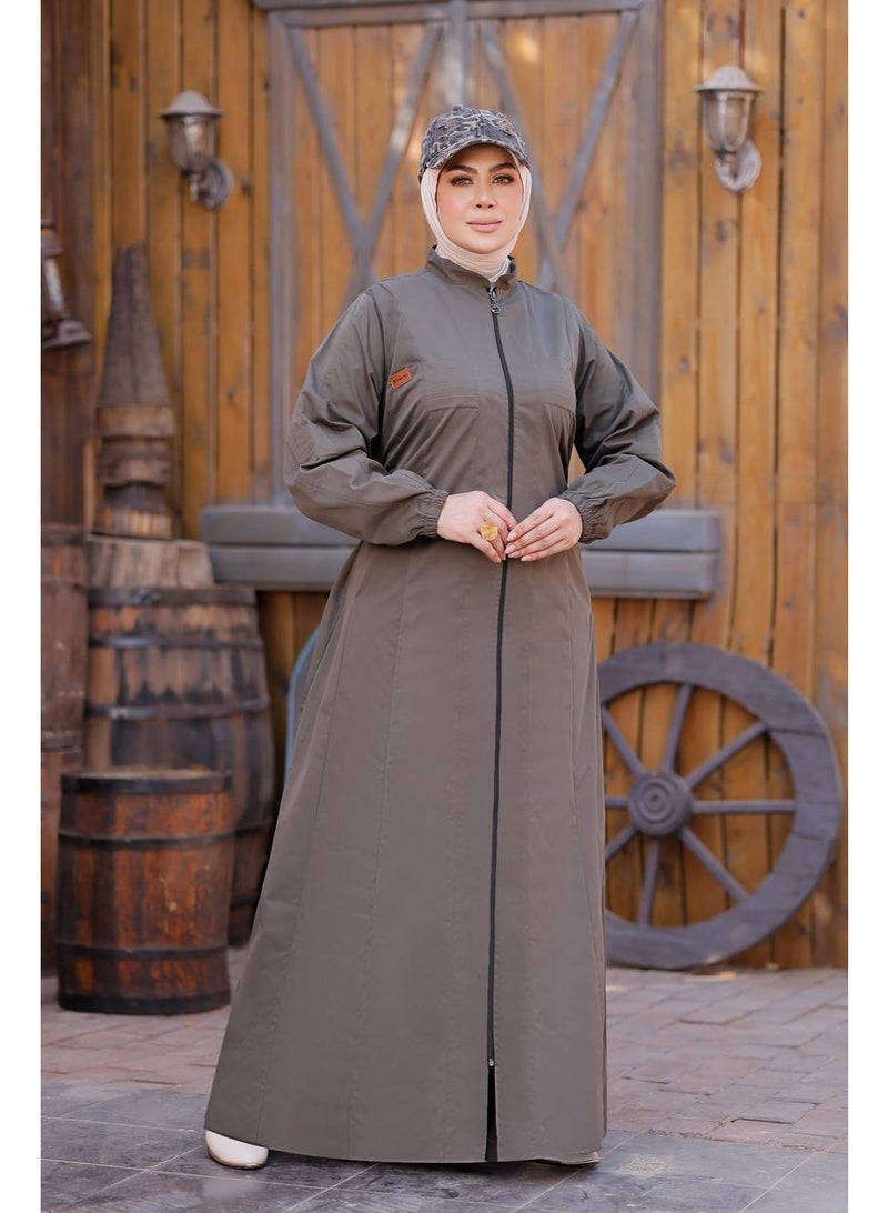 Cotton Lycra Gabardine Abaya | Elegance and Comfort at All Times – Size XL – Fits (70 kg to 85 kg) - Image 3