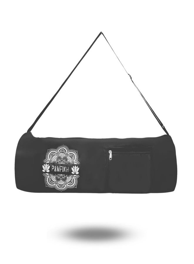 PANFIKH Yoga Mat Bag Holder - Waterproof Yoga Mat Cover Bag with Adjustable Shoulder Strap - Suitable for Yoga mat up to 10mm (Black) - Image 1