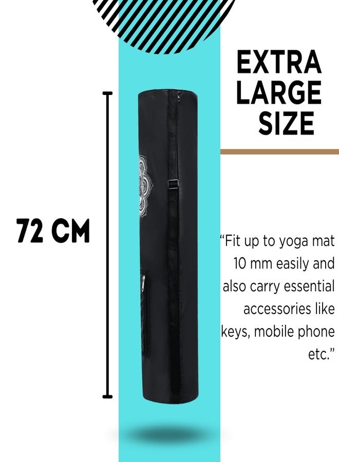 PANFIKH Yoga Mat Bag Holder - Waterproof Yoga Mat Cover Bag with Adjustable Shoulder Strap - Suitable for Yoga mat up to 10mm (Black) - Image 5