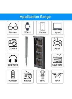 tasainu 24 in 1 Small Screwdriver Sets Precision Screwdriver Set for Electronics Magnetic Mini Screwdriver Set Micro Screwdriver Kit For Repairing Eyeglasses Watches Electronics Computer tasainu  - Image 3