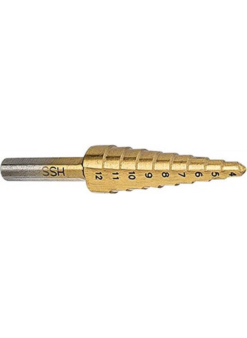 Proter 4-12 Hss Stepped Drill Bit  - Image 1
