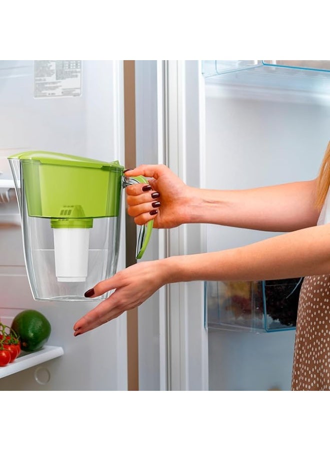 Aquaphor AQUAPHOR Smile Water Filter Jug 2.9L Green | Compact & Lightweight | Fridge Door Fit | Includes 1x A5 Filter (350L) | Reduces Limescale, Chlorine & Microplastics  - Image 4
