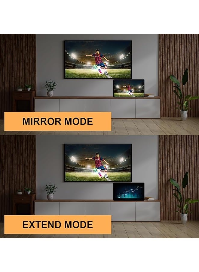 Mowsil Mini Display Port to VGA and HDMI Adapter, 13 cm Length, Grey - Image 5