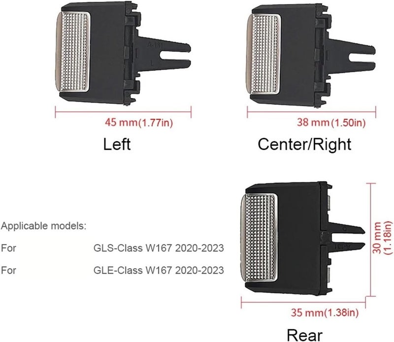 MKVAXR Air Vent Clip Tab for Mercedes-Benz GLS/GLE W167 - Front Right AC Vent Adjustment Buckle - Image 2