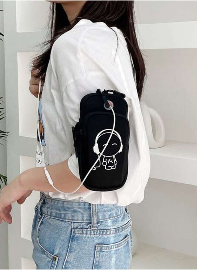 Wallet, mobile phone case, other accessories, and headphone outlet for the club, gym, and university, random color