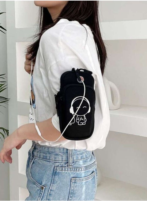 Wallet, mobile phone case, other accessories, and headphone outlet for the club, gym, and university, random color