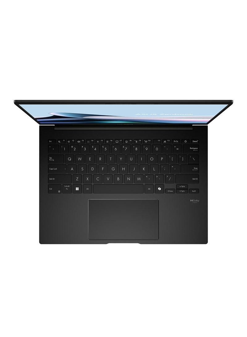 أسوس لابتوب ASUS Zenbook 14 بشاشة WUXGA مقاس 14 بوصة (1920×1200)، معالج AMD Ryzen AI 7 445، ذاكرة وصول عشوائي 32 جيجابايت DDR5، قرص صلب SSD بسعة 1 تيرابايت، نظام تشغيل Windows 11 Home، بطاقة رسومات AMD Radeon، يدعم اللغتين الإنجليزية والعربية، لون أسود ياقوتي الإنجليزية/العربية - Image 3