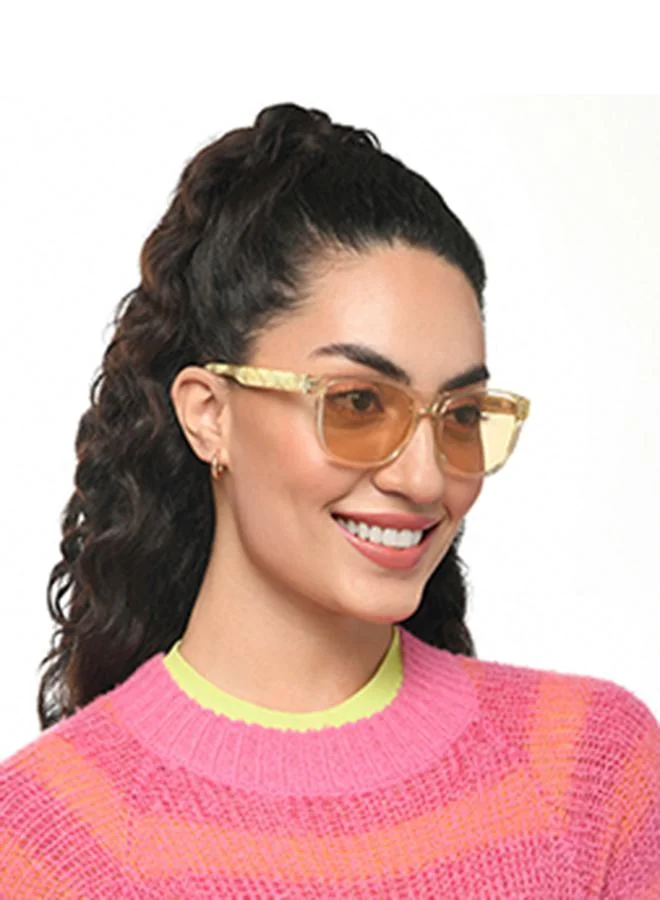 فينسينت تشيس نظارات شمسية نسائية مستطيلة بإطار كامل "إن بلوم" - أحدث تصميم أنيق، مستقطبة وحماية 100% من الأشعة فوق البنفسجية، مقاس كبير VC S16662