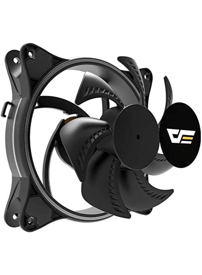 آيجو Darkflash D1 Rainbow حلقة مزدوجة LED 120 مم 3Pin 4Pin مروحة تبريد فائقة الصمت 3 عبوات - Image 2