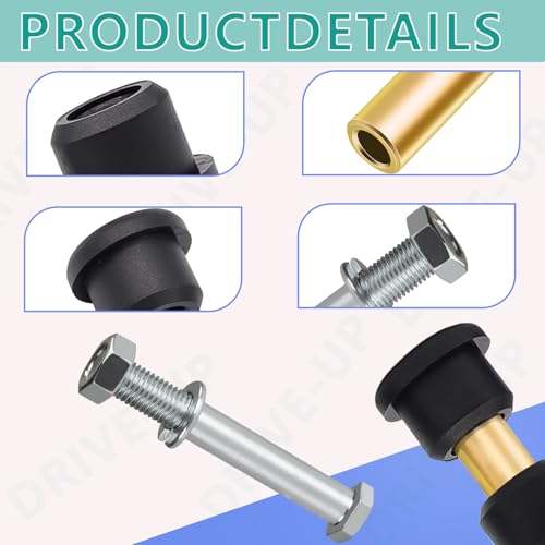 Drive-up Rear Leaf Spring for Club Car DS, Polyurethane Bushing and Sleeve Screw Kit for DS 1992-Up Golf Carts, OEM 1015583 1012303 8755 - Image 4