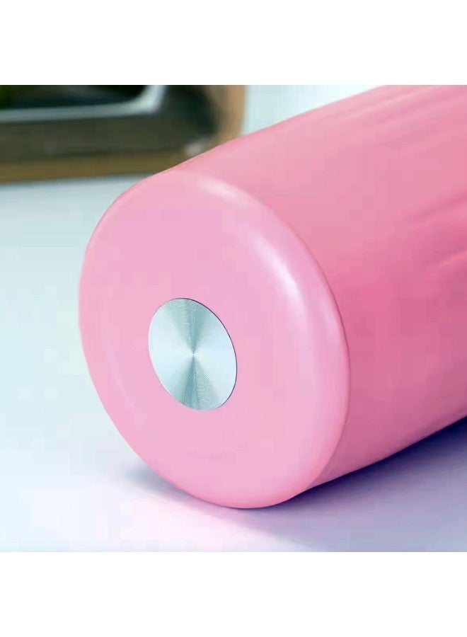 Happy Home Thermal Mug with Handle, Lid and Straw Stainless Steel Insulated Mug Reusable Travel Coffee Mug Suitable for Home and Office 860ml (Pink)  - Image 4
