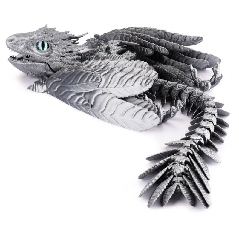 Guwewu Feathered Wyvern 3D Printed Articulated Fidget Dragon Desktop Pet Thunderclaw - Image 3