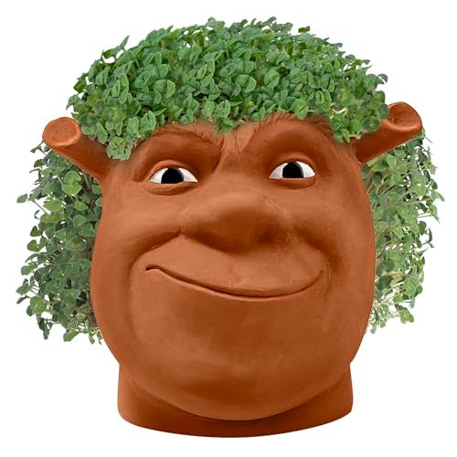 Chia Pet Shrek with Seed Pack, Decorative Pottery Planter, Easy to Do and Fun to Grow, Novelty Gift, Perfect for Any Occasion - Image 3