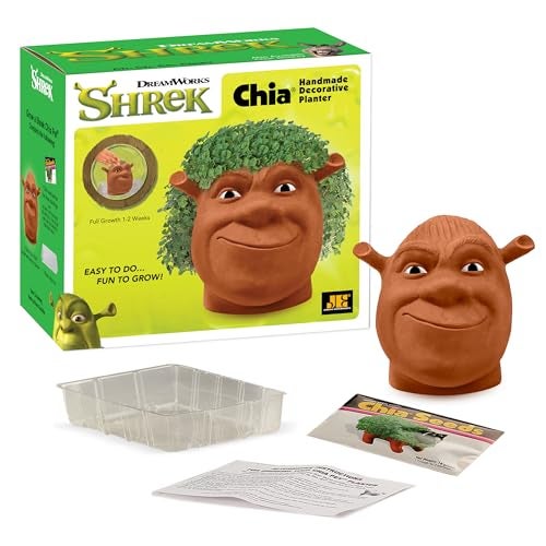 Chia Pet Shrek with Seed Pack, Decorative Pottery Planter, Easy to Do and Fun to Grow, Novelty Gift, Perfect for Any Occasion - Image 4