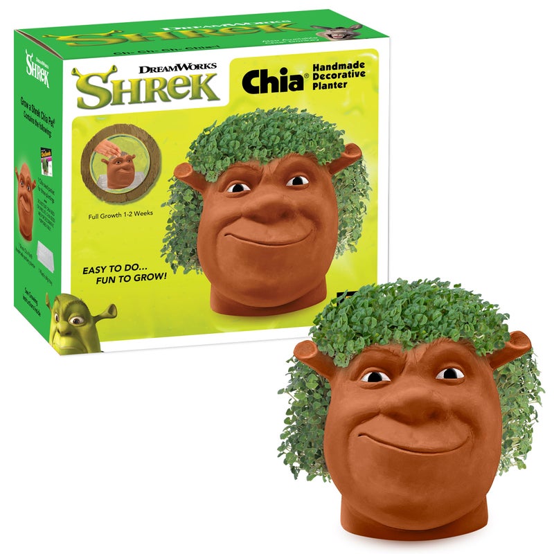 Chia Pet Shrek with Seed Pack, Decorative Pottery Planter, Easy to Do and Fun to Grow, Novelty Gift, Perfect for Any Occasion - Image 5