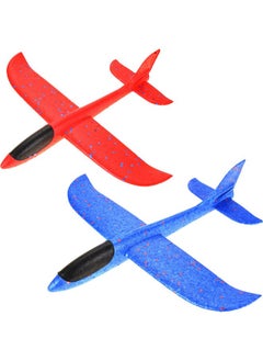 PowerTRC PowerTRC 17.5" Toy Throwing Foam Airplane | 2 Pack of Foam Gliding Airplane | Outdoor Sports Toys and Party Favors  - Image 1