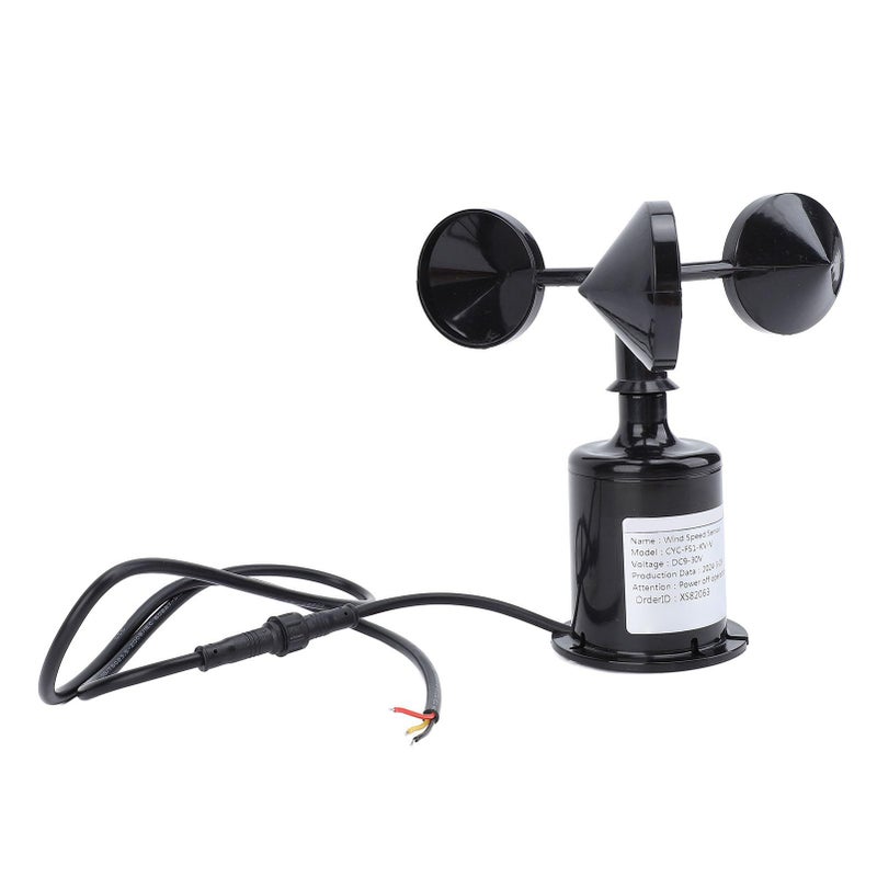 ABS Material Wind Speed Sensor With 3 Cups For Greenhouse Environment Monitoring - Image 2