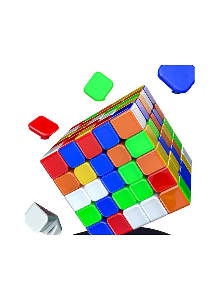 QiYi QiYi XMD Hong 5x5 Stickerless Magnetic Speedcube, Ball Core, UV Coated, For Kids & Adults Speedy Stress Buster Brainstorming Cube  - Image 3