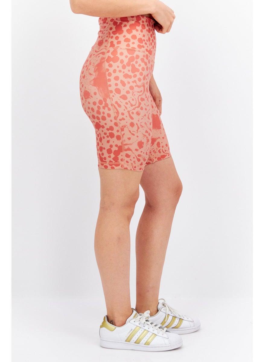Reebok Women Sportswear Fit Training Short Leggings, Peach  - Image 3