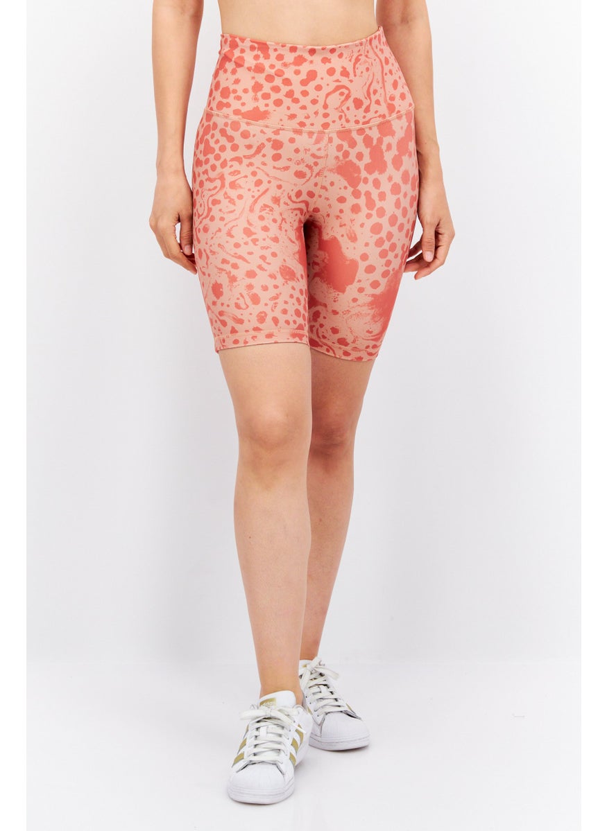 Reebok Women Sportswear Fit Training Short Leggings, Peach  - Image 1