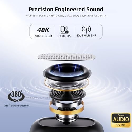 String Swing Wireless Microphone with Noise Cancellation – Clip-On Mic for iPhone & Android | 48H Backup, 360° Voice Pickup, 65ft Range | Wireless Mic for YouTube, Vlogging & Video Recording - Image 3