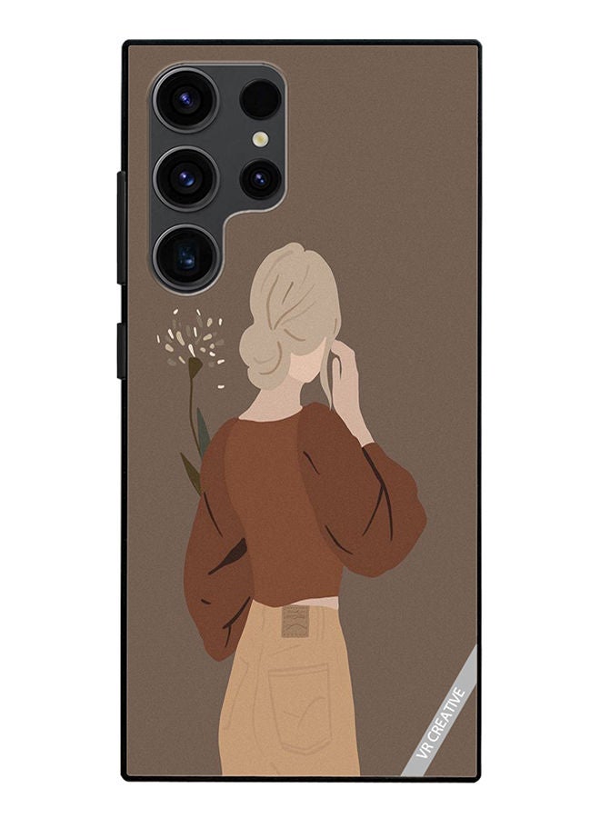 VR CREATIVE Protective Case Cover For Samsung Galaxy S23 Ultra 5G Brownie Design Multicolour - Image 1