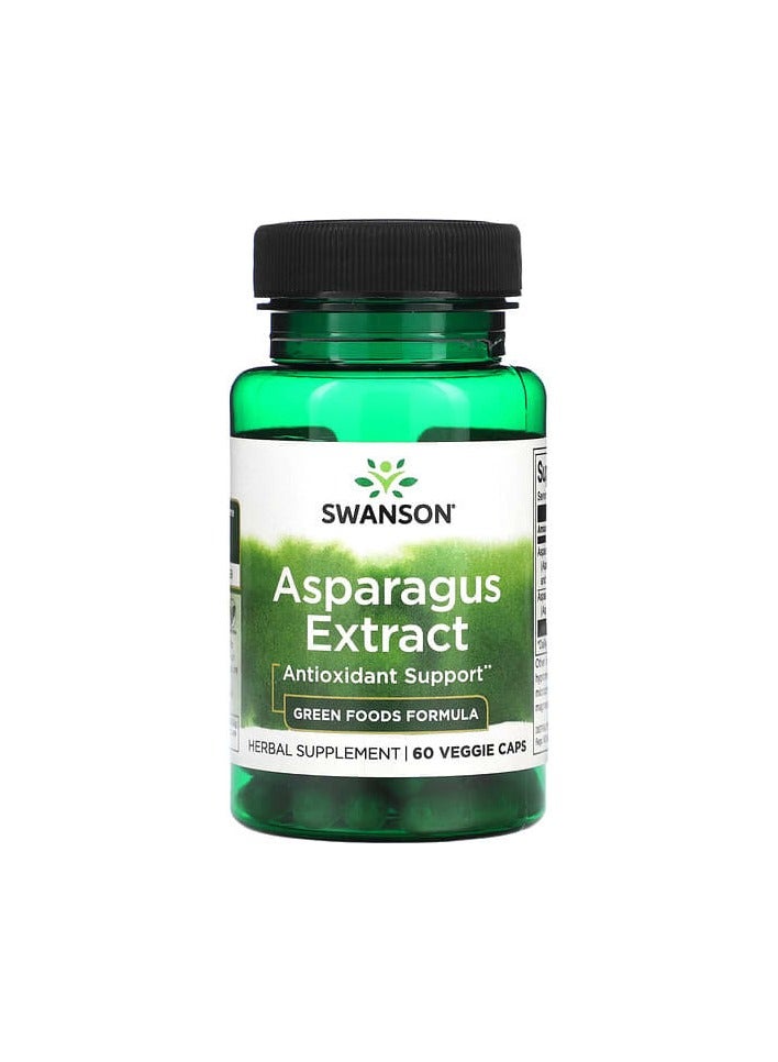 SWANSON مستخلص الهليون، 60 كبسولة نباتية