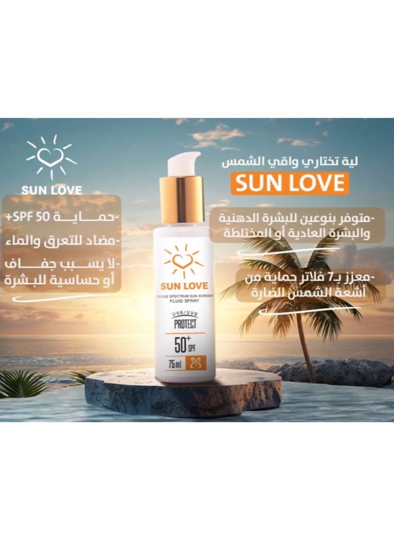 SUN LOVE - Sun Love Sun Screen Fluid Spray 50+Spf 50Ml - Image 1