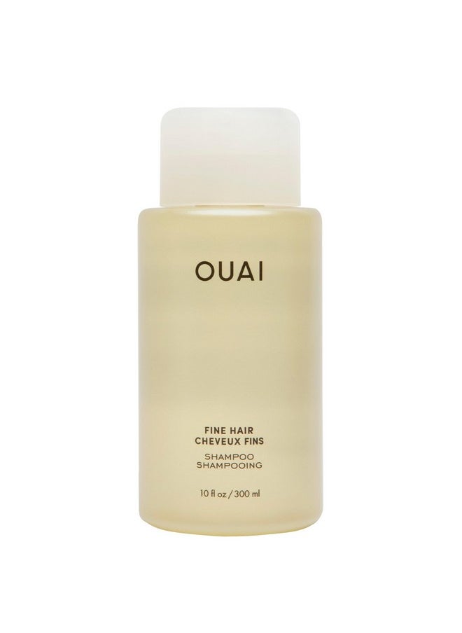 Ouai - Fine Shampoo - Volumizing Shampoo With Strengthening Keratin, Biotin & Chia Seed Oil For Fine Hair - Delivers Clean, Weightless Body - Paraben, Phthalate & Sulfate Free Hair Care - 10 Fl Oz - Image 1