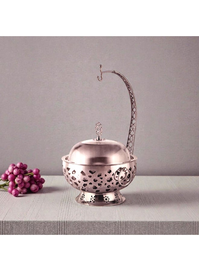 Rema Buffet food warmer with unique one-piece lid and round stainless steel stand in silver - Image 2