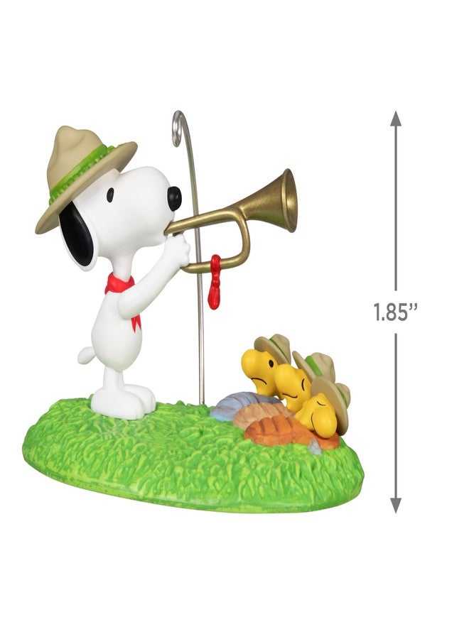 Hallmark Keepsake Peanuts Christmas Ornament (Beagle Scouts 50th Anniversary Rise and Shine!) with Pin - Image 5