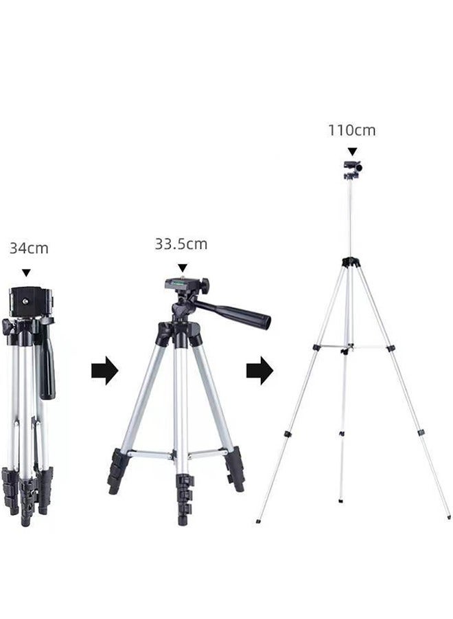 Loquat Phone Tripod Aluminum Extendable Tripod Stand with Shutter Carrying Bag Perfect for Video Recording Selfies Live Stream Vlogging  - Image 2