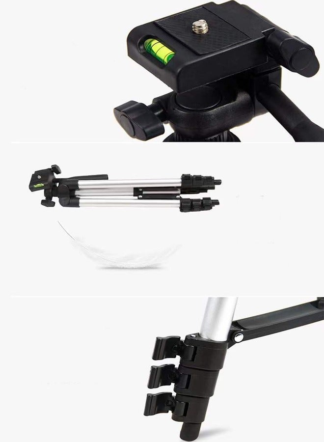 Loquat Phone Tripod Aluminum Extendable Tripod Stand with Shutter Carrying Bag Perfect for Video Recording Selfies Live Stream Vlogging  - Image 4