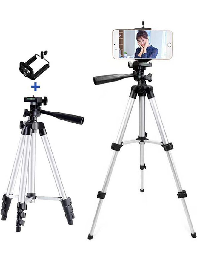 Loquat Phone Tripod Aluminum Extendable Tripod Stand with Shutter Carrying Bag Perfect for Video Recording Selfies Live Stream Vlogging  - Image 1