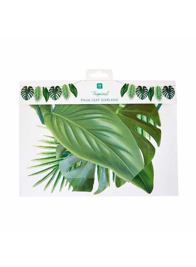 Talking Tables Tropical Fiesta Palm Leaf Garland, 1.5 Meter Length, Green - Image 5