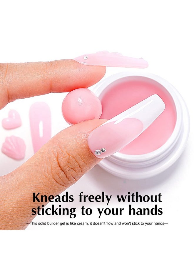 AIMEILI 2Pcs Solid Nail Gel Glue For Soft Gel Nail Tips Acrylic Nail Tips Hema Free Solid Builder Nail Gel For Nail Strengthen Nail Art  - Image 5