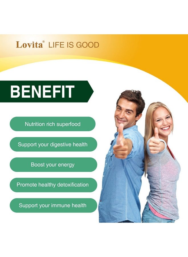 Lovita أقراص سبيرولينا 3000 ملغ سبيرولينا عضوية 1000 ملغ لكل قرص فيتامينات متعددة طبيعية غذاء خارق 100% نباتي غير مشع 90 قرص نباتي - Image 4