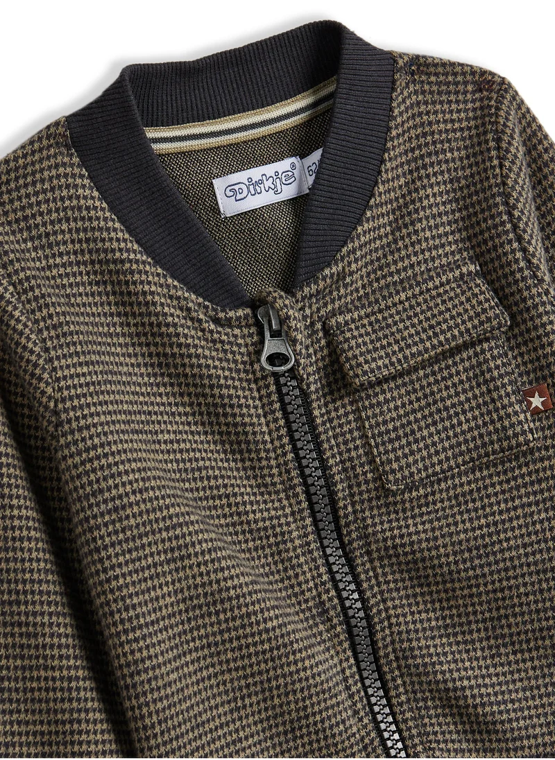 Dirkje Dirkje 3 piece Set - Chequered Jacket with T-Shirt and Pants