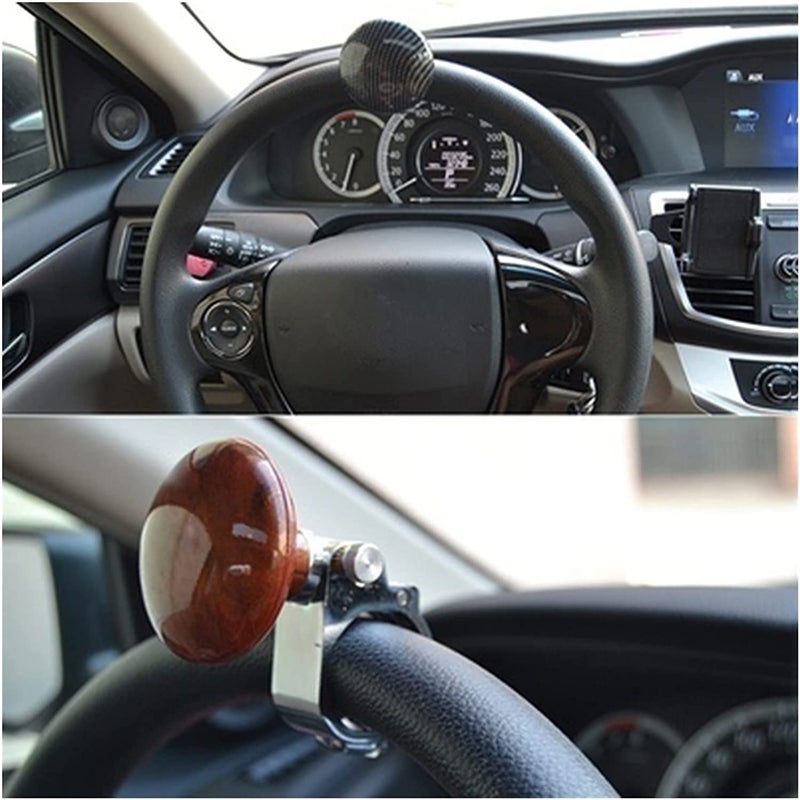 Marrone Steering Wheel Spinner Knob Universal Fit All Cars, Trucks, Semis, Tractors, Boats, Carts Power Handle Accessory. (Wood) - Image 4