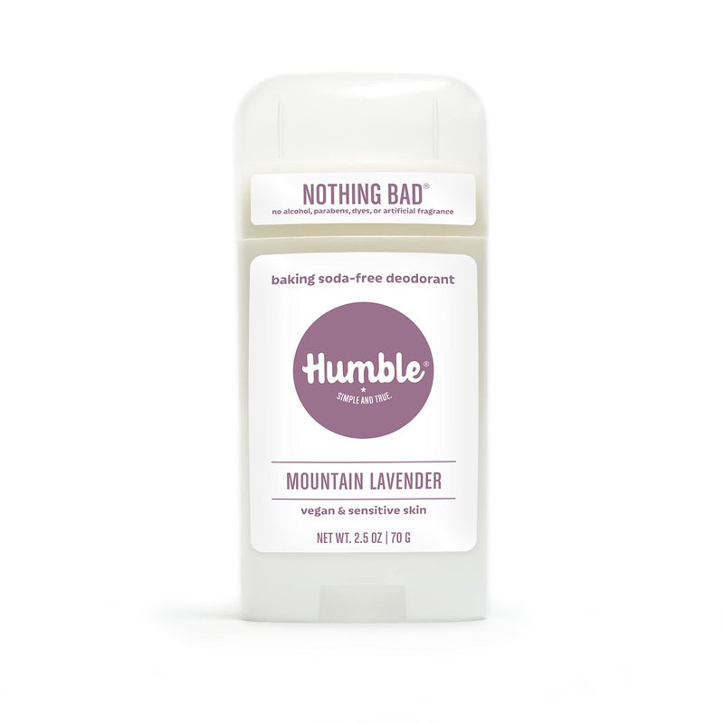 HUMBLE SIMPLE AND TRUE. HUMBLE BRANDS Aluminum-Free Deodorant, Vegan and Cruelty- free, Formulated for Sensitive Skin, Mountain Lavender, 2.5 Ounce (Pack of 1) - Image 1