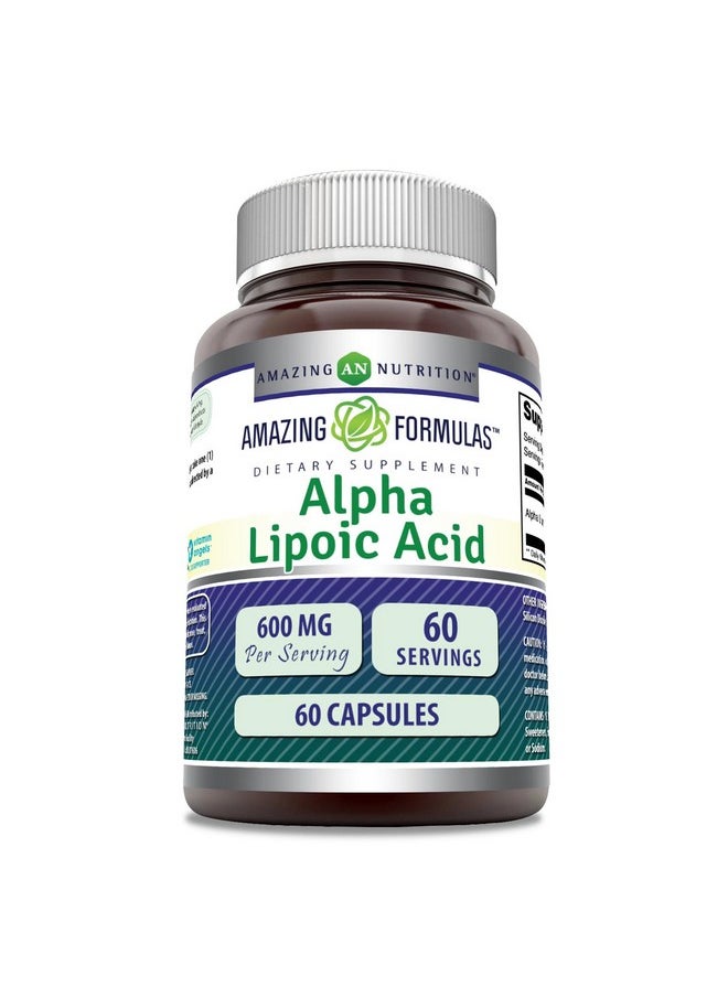 Amazing Formulas Alpha Lipoic Acid | 600 Mg Per Serving Supplement | Capsules | Non-GMO | Gluten Free | Made in USA (60 Count) - pzsku/Z769CECCEB3B0B2BC5E7AZ/45/_/1739864902/98f84c97-7080-4749-b8ba-ee186aa285aa