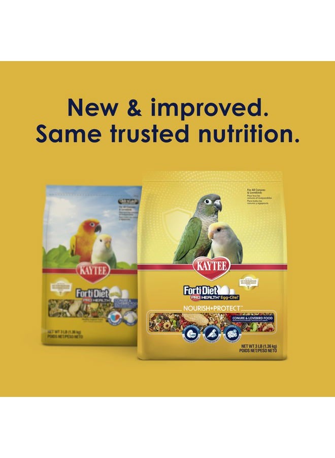 Kaytee Forti-diet Pro Health Egg Cite Conure and Lovebird Food 3lb Bag Probiotic - Image 2